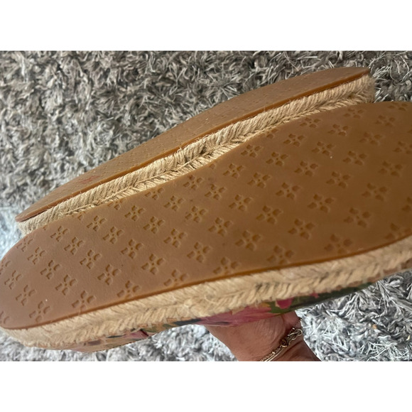 Patricia Nash 8 Floral Leather Espadrilles Eva Flats Zip Shoes Boho Resort Style - Picture 13 of 13
